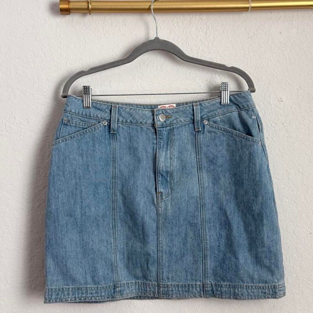 Tecovas Western Denim Mini Skirt Blue Size 30